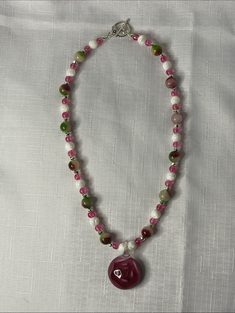 Handcrafted “The Watermelon Necklace” - Picture 4 of 5